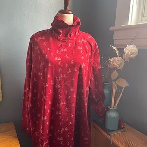 NWT-Christopher & Banks, CJ Banks line. Size 3x, downhill skiing print,